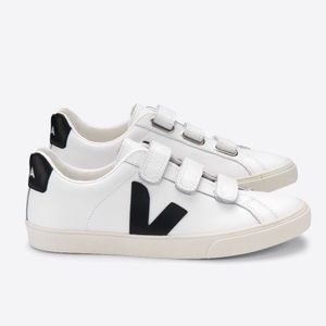 Veja Esplar 3-Lock Logo Sneakers white & black US8